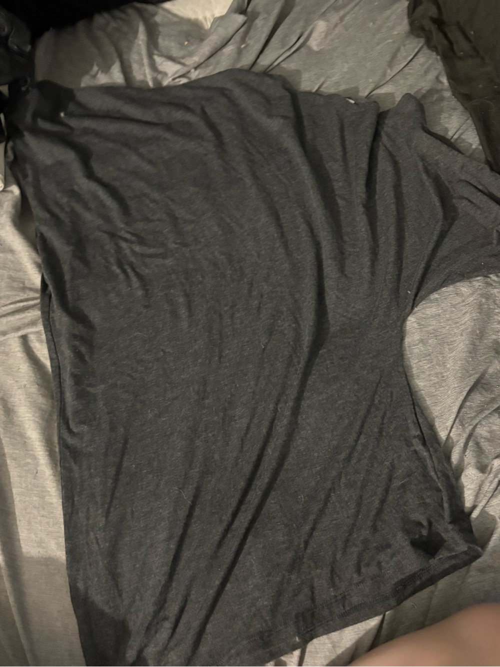 Daydreamer Gray Crewneck Tee with Black Trim